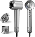 Hair Dryer, 160000 RPM High-Speed Ionic Blow Dryer with Magnetic Diffuser, Fast-Drying Hair Dryer for Women, 500M Negative Ions Frizz Control, Low-Noise Hairdryer for Home & Salon(Gary)