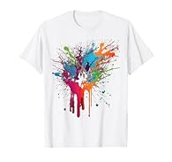 a colorful splash art design in splatter look. perfect if you like abstract forms and colours. Lightweight, Classic fit, Double-needle sleeve and bottom hem