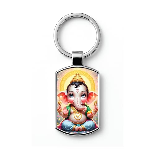 Image of Premium Printed Metal Keychain for Men & Women | High-Definition Artwork Print | Durable Key Ring for Car, Bike, Home & Office Keys | Stylish Decorative Key Holder Gift