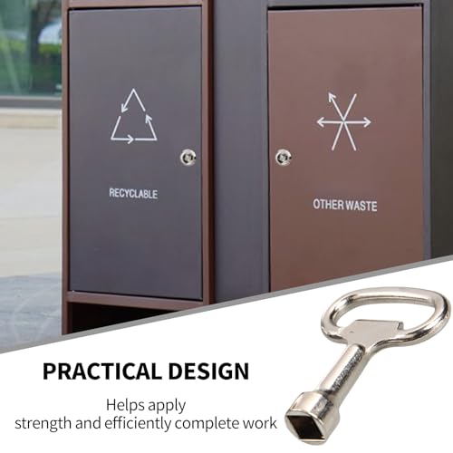 2 Stück Vierkantschlüssel,8MM Schlüssel Vierkant Wasserhahn Kant Außenwasserhahn Außenwasserhähne Entlüftungsschlüssel Heizungsentlüftungsschlüssel Universalschlüssel,für Stromkasten Stadtbus Etc