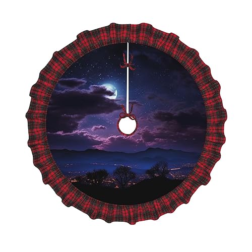 Jupe de sapin de Noël 122 cm imperméable et chic avec dentelle - 3