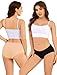 ANSUKOO Baumwoll Unterhosen Damen 6er Pack,Bequem Atmungsaktive Stretch Weich Mittel Taille Brazilian Hipster Slips Hüftslip Panties Frauen Schlüpfer Mehrpack,Cotton Women Underwear Panties
