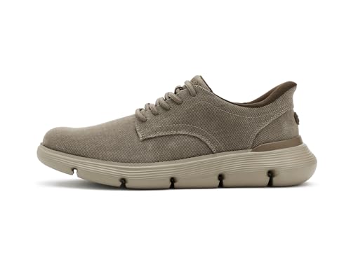 Image of Skechers Men's USA Garza - Clive Smooth Toe Canvas Bungee Lace Slip-Ins