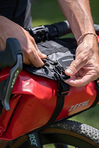 Zefal Z Adventure F10 - Manubrio, 10 litri, colore: nero/rosso - 8