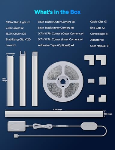 Lighting Govee RGBIC LED Strip Lights 32.8ft with Covers, Smart Lights Work with Alexa and Google Assistant, LED Diffuser Channel with LED Lights for Bedroom, Skirting Lines, Studio, Cabinet SmartThings Compatible Lighting Govee RGBIC LED Strip Lights 32.8ft with Covers, Smart Lights Work with Alexa and Google Assistant, LED Diffuser Channel with LED Lights for Bedroom, Skirting Lines, Studio, Cabinet SmartThings Compatible