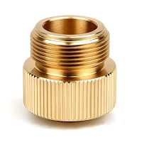 KFI Camping Grill Propan Gasherd Adapter, Eingang: EN417 Lindal Ventil Kartusche, Ausgang: Propan Gasherd mit CGA600 Anschluss (Kupfer) – Ansicht 2