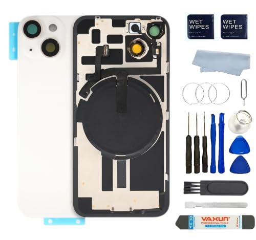 Back Glass Replacement for iPhone 14 Back Cover，White