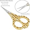 BIHRTC DIY Tools Dressmaker Small Shears with Artificial Leather Cover Stainless Steel Sharp Straight Tip Scissors Small Shears for Craft Home Sewing Supplies Cross Stitch Needlework DIY #1