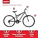 Huffy Stone Mountain Womens 26 Inch Mountain Bike, Midnight Purple Frame, 21-Speed Shimano Twist Shifting, Dual Suspension, Comfort Saddle | 20