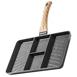 STOBAZA Praktische Bratpfanne für Eier und Pancakes Ergonomisches Design Antihaftbeschichtung Gleichmäßige Wärmeverteilung für Tägliche Nutzung der Küche