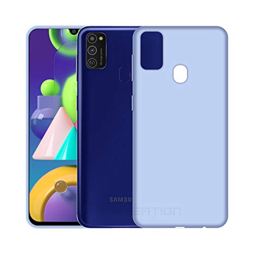 Image of Case Creation Luxurious OG Series for Samsung Galaxy M21 Case Cover,Anti-Dirty Slim Case Frosted Matte Cute Candy TPU Raised Bezel (Splash of Color) Back Cover for Samsung M21 -Light Purple