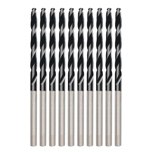 1/8 Inch Cobalt Drill Bit 10PCS | High Speed Steel | Drill Bit for Stainless Steel and Hardened Metal | HSS M35 Titanium Aluminum Nitride Coating by YOKOCUT - Used condition - Image 6