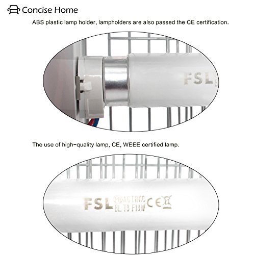 Concise Home Fly and Insect Killer UV light Attract to Zap Flying Insects Playing Excellent Role as, insect traps,Insect Killer, Fly Zapper, Fly Killer, Fly Swatter, Wasp Killer Sliver (12w=2x6w)