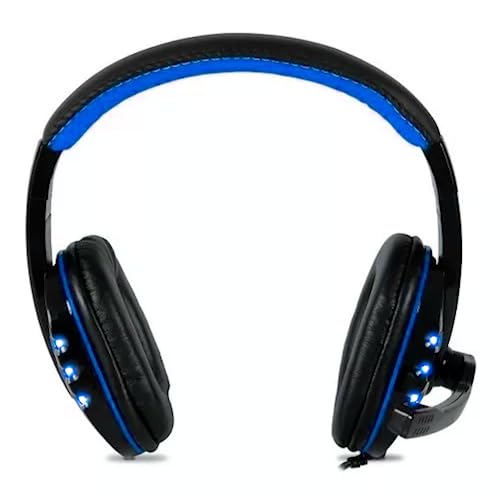 Headset Gamer Estéreo Super Bass Hd com Microfone para Pc Notebook Mac (Azul)