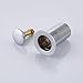 KES Bathroom Sink Drain, Pop Up Drain for Vessel Sink Vanity Stopper without Overflow, Polished Chrome S2007D-CH