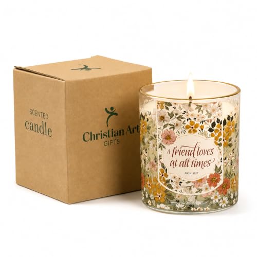 Image of Christian Art Gifts Grapefruit Grove Scented Candle: Proverbs 17:17