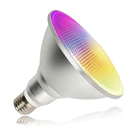Usmascot RGBW LED Lampen, PAR38 Spotlight 30W E27 Außenlampe Cover
