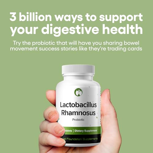 Lactobacillus Rhamnosus Probiotic Supplement 240 Tablets 3 Billion CFU Probiotics for Men & Women Supports Intestinal Digestive & Gut Health (240, Lactobacillus Rhamnosus)