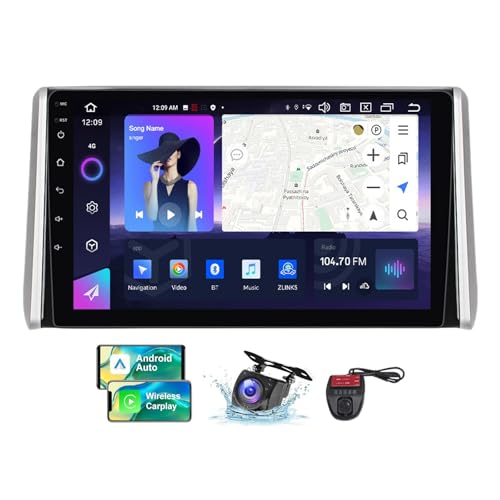 Autoradio Android Toyota RAV4 Remplacez l'Écran d'Origine Lent 9"