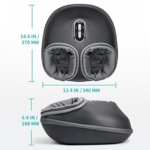Nekteck Shiatsu Foot Massager with Heat, FSA Eligible Deep Kneading Therapy Air Compression, HSA Feet Massage Improve Blood Circulation Foot Wellness Soothing Pain Relief, Relax for Home Office Use