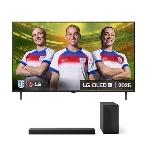 LG OLED48B56LA 48-Inch OLED AI 4K UHD Smart TV bundle US60T Bluetooth Soundbar 3.1 channel, 340W