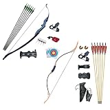 D&Q Archery Bow and Arrow for Adults Beginner, Archery Set 30 40Lbs for Left and Right Handed with D