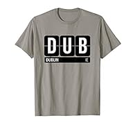 Perfect for boys & girls who love to travel. It has the letters DUB, the airport code for the airport in Dublin, Ireland. Add this to your Christmas and birthday gift ideas. Wear it proudly when you travel. Makes a great present for travelers who lov...