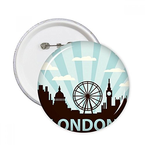 Vêtements décoration cadeau 5 pcs L broches grand format silhouette graphique