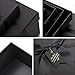 ZENFUN 5 Pack Black Nested Gift Boxes with Lid for Valentine's Presents, 5 Sizes Luxury Packaging Box with Ribbon Bows and Label Gift Wrap for Thanksgiving Birthday, Weddings, Mother's Day 13.7'' to 5.1''