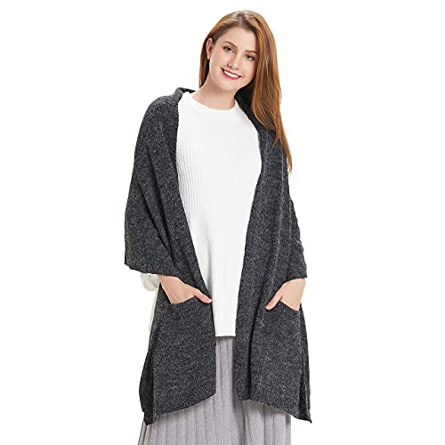 Hanerdun's Womens Thick Knit Wrap Soft Warm Shawl...