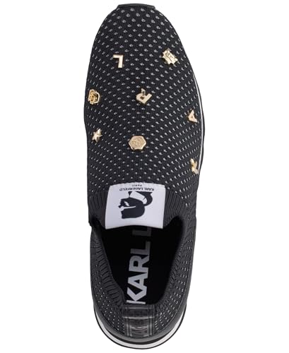 KARL LAGERFELD Women's Marje Slip on Sneaker with Pins4