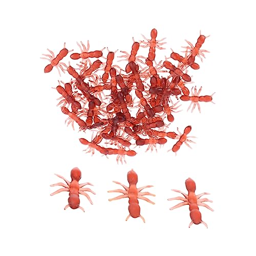 NOLITOY Juguete De Broma del Día del Colonia De Hormigas Hormigas De Plástico Educación Realista Adorno De Juguete De Hormiga Araña Falsa De Halloween Murciélagos Falsos Juguetes
