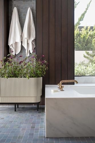 Image of Veradek Demi Series Raised Long Planter - Wide Planter with Stand