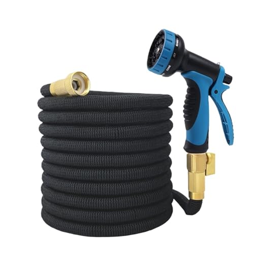 Garden Hose,Retractable Extension Hose Garden Expansion Magic Hose Gardening with A Multi-Purpose High-Pressure Water Gun Gardening Tool(3/4''_100FT)