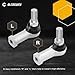 Tie Rod End Kit, 2PCS Right & Left Hand Thread Compatible With Club Car Precedent 2004-Up and Club Car Tempo 2018-Up| Replaces# 1022883-01 1020226-01