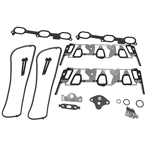 Image of Partsflow Engine Intake Manifold Gasket Set Compatible With Buick Century, Regal, Chevy Beretta,Lumina For Olds Achieva, Olds Cutlass Supreme, Pontiac Grand Am 3.1L,3.4L 615-206