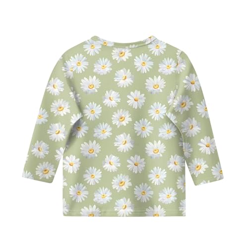 FlekmanArt Girls Long Sleeve Shirts Crewneck 3/4 Sleeve Sweatshirts Printed Lightweight Basic Tees Casual Loose T Shirts3