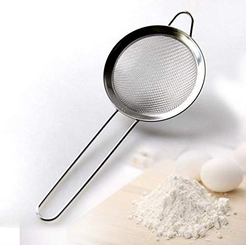 Wellehomi Food Strainer Stainless Steel Fine Mesh Strainer Professional Bar Kitchen Tool Conical Food Strainers 3 inch