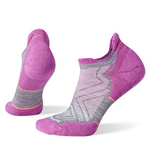 SmartWool Women's Run Targeted Cushion Low Ankle Socks, Medium Gray, Medium