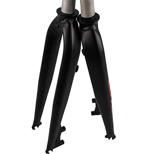 Ztz 1-1/8" 26/27.5/29" Aluminum Alloy Rigid Disc Brake Mtb Fork, 28.6Mm Threadless Straight Tube Superlight Mountain Bike Front Forks (Red, 26) #TOP2