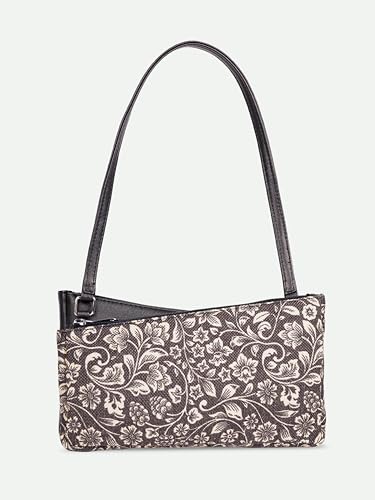Image of ZOUK Kiya Small Shoulder Bag for Women - Dual-Sided Shoulder Bag with Criss-Cross Design| Handcrafted Purse with Dual Zipper Compartments & Water-Resistant Lining |