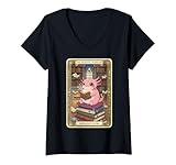 Photo Gallery donna axolotl book lover lettura divertente bookworm ragazzi ragazze bambini maglietta con collo a v Photo Gallery donna axolotl book lover lettura divertente bookworm ragazzi ragazze bambini maglietta con collo a v