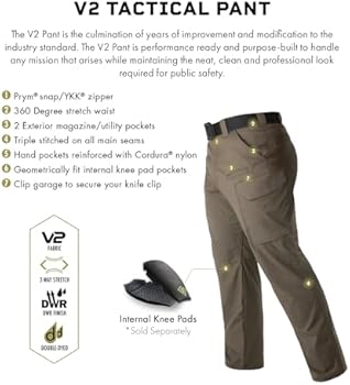 First Tactical V2 - Pantalón táctico para Hombre con Micro Ripstop