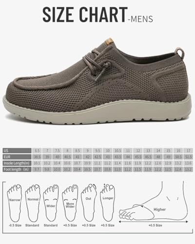 Image of 1TAZERO Men Slip On Shoes Loafer with Arch Support Insoles,Men Casual Shoes for Plantar Fasciitis