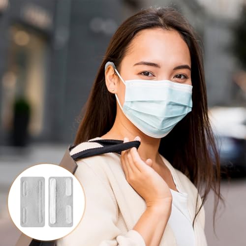 Image of Nasal Cannula Ear Cushions 20Pcs Soft Oxygen Tubing Protectors for Ear Pain Relief Hypoallergenic & Breathable Wool Fits All Standard Cannulas (Grey)