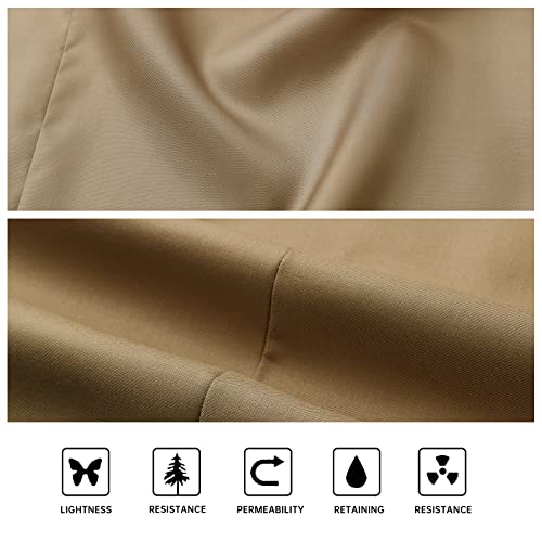 Hisdern Men's Suit Vest Business Vests Formal Cotton Dress Suit Vest For Men Casual Fashion Slim Fit Waistcoat For Tuxedo Wedding Khaki #TOP4