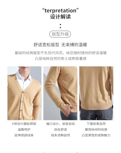 Men's Knitwear Cardigan Sweater V-Neck Solid Color Warm Fit Knit Sweater Long Sleeve Button Down Sweaters2
