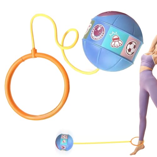 Luminous Knöchel Überspringen Ball, Sicheres Foot-Loop-Design, Light-up Swing Ball, Outdoor-Fitnessspielzeug, Koordinierungsbedingte Bewegung, 100 G, Für Erwachsene School Playground Garden Yard