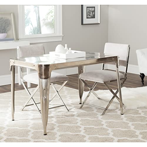 Safavieh Home Collection Weston Dining Table, Dark Silver #TOP21