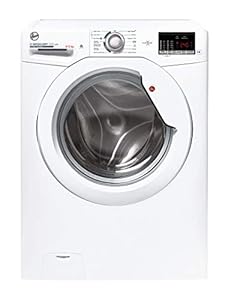 Hoover H-WASH&DRY 300 LITE Freestanding Washer Dryer, 8 Kg Wash + 5 Kg Dry, 1400 RPM, Combined Cycle Class E, NFC & IoT App, Care Cycles & KG Mode, White, 60x53x85 cm - H3D 4852DE/1-80